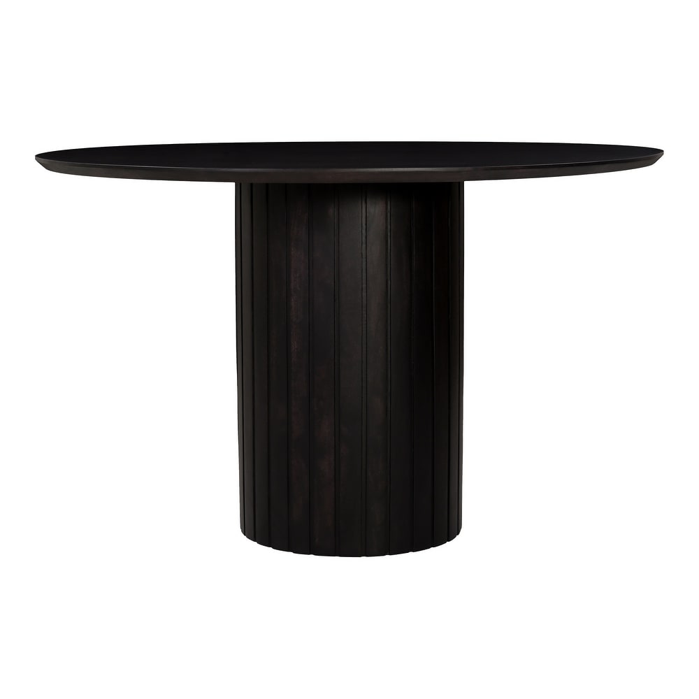 Aurelle Home Poete Solid Acacia Wood Pedestal Dining Table