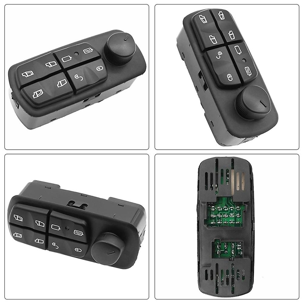 Car Window Regulator Power Window Switch For A0045455913 Mercedes Adigo Truck 1998 01-2004 10 Black