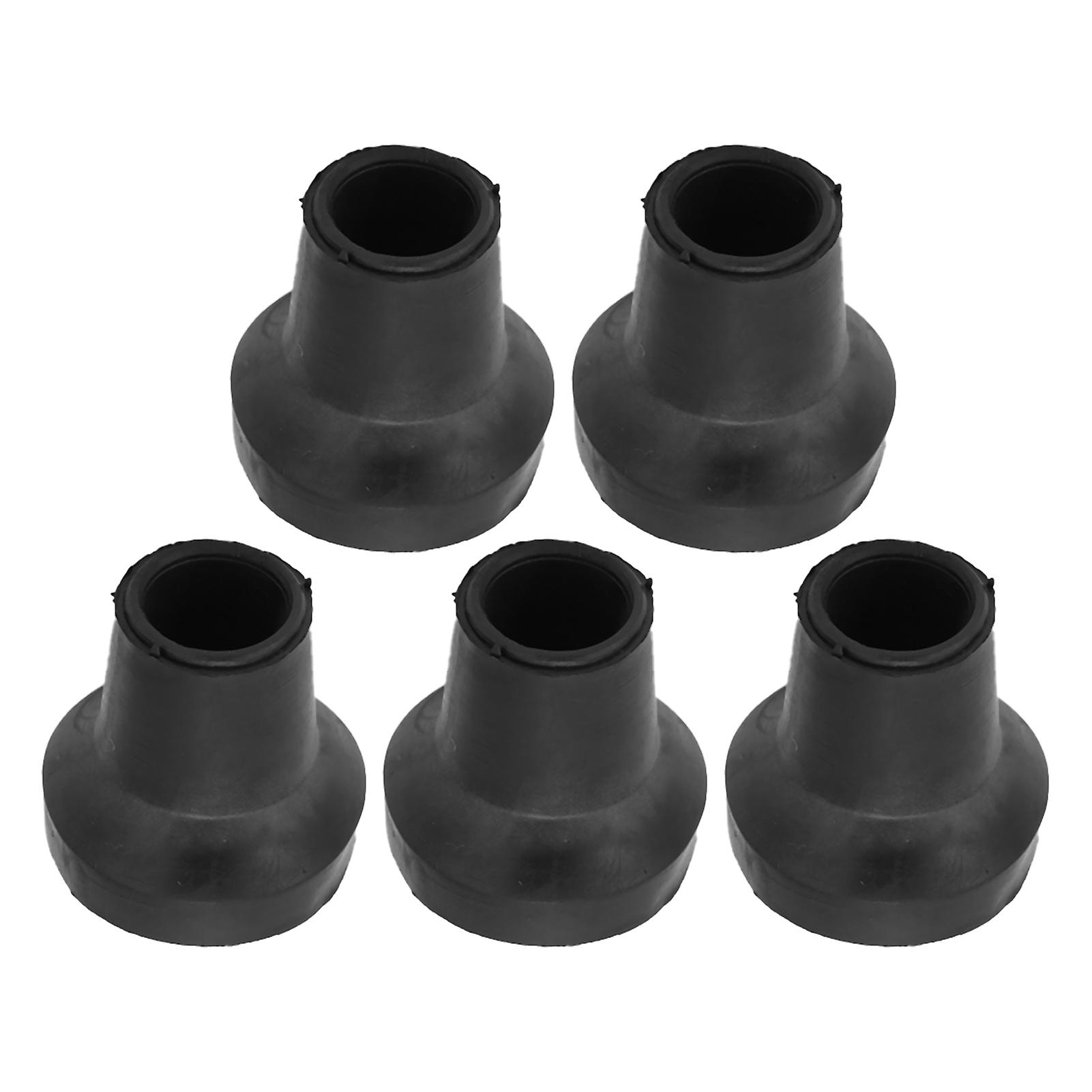 5pcs Crutch Tips 14mm Natural Rubber Anti Skid Good Grip Nonslip Safe Wear Resistant Durable Rubber Cane Tips