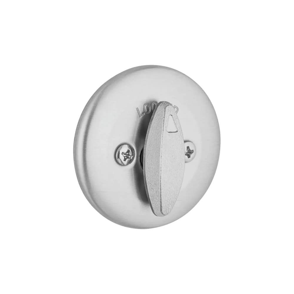 Satin Chrome Single Cylinder Deadbolt with Pin and Tumbler