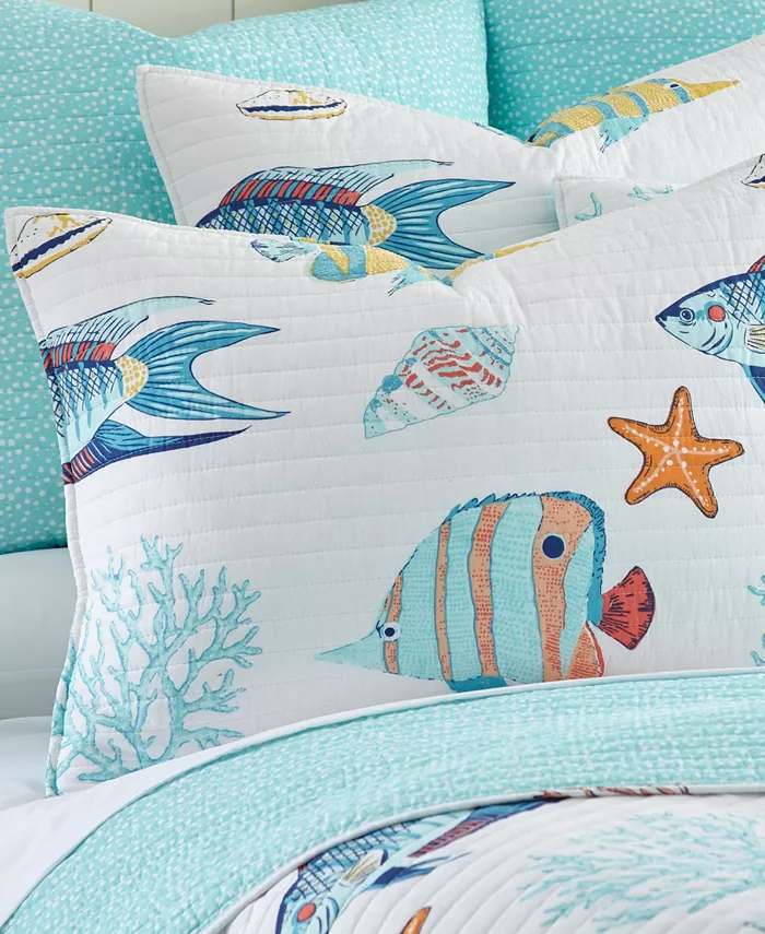 Levtex Barrier Reef 2-Pc. Quilt Set， Twin