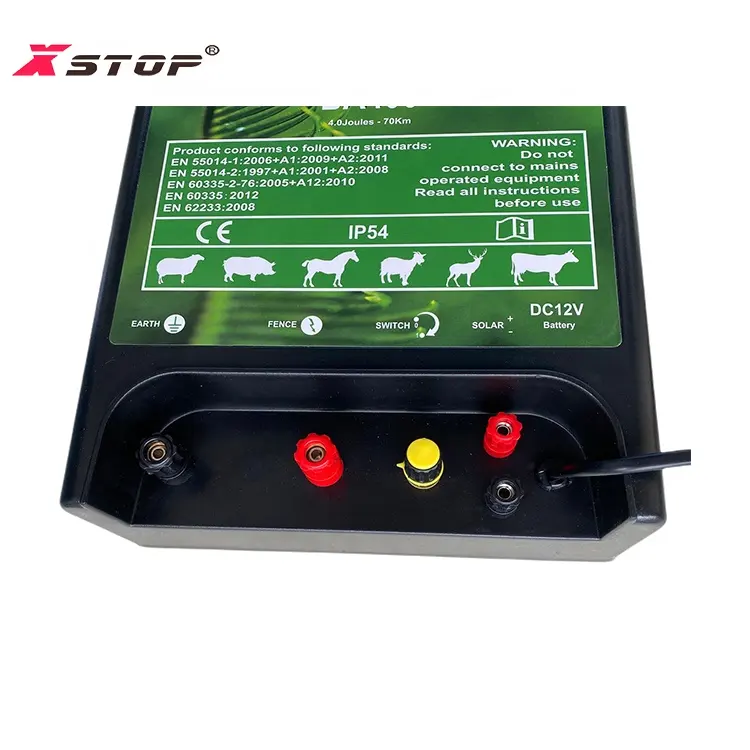 Solar panel supply 2.8 Joule battery controller security electronic fence energizer for deer