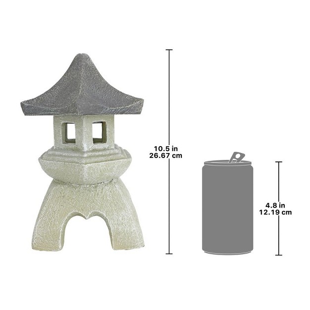 Design Toscano Pagoda Lantern Sculpture Set Of Two Medium