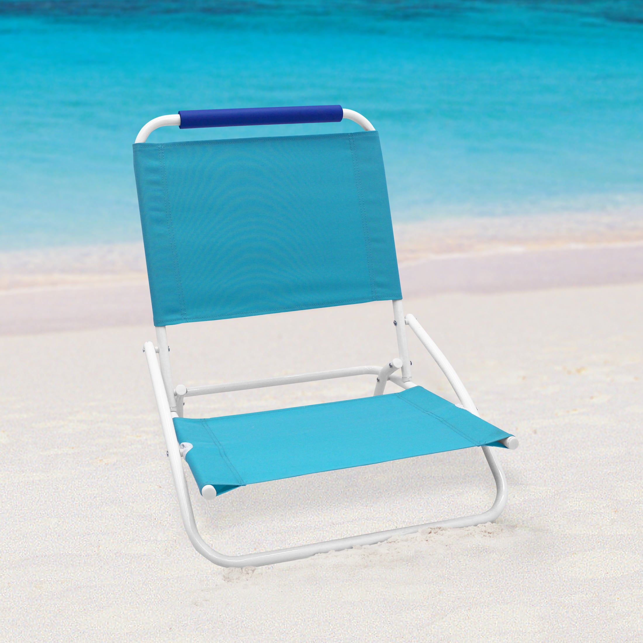 Mainstays Folding Beach Sand Chair, Teal