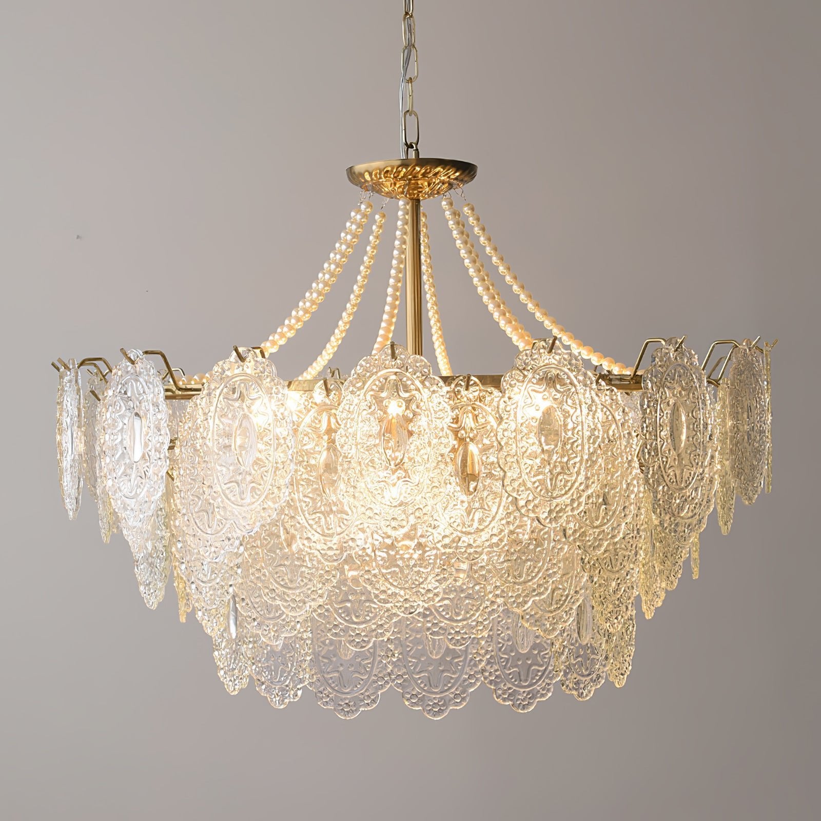 Pearls Glass Chandelier