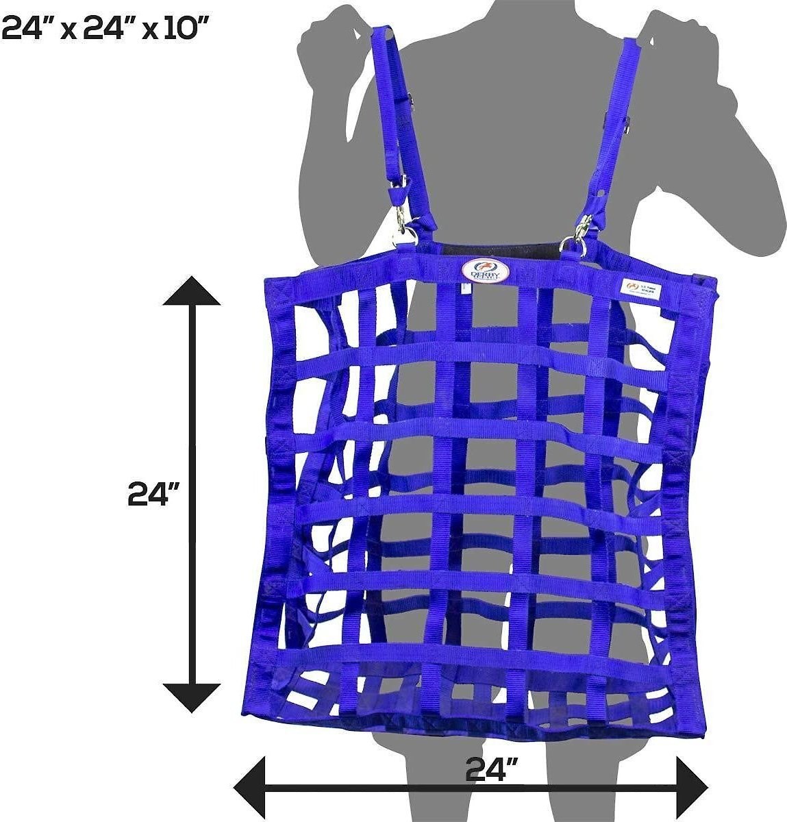 Derby Originals Easy-Feed Patented Four-Sided Slow Feed Horse Hay Bag