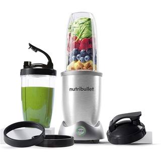 NUTRI BULLET NutriBullet Pro Plus 32 oz. Single Speed Silver Blender with 10-Piece N12-1001