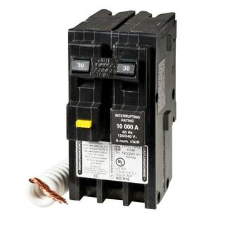 Square D Homeline 30 Amp 2-Pole GFCI Circuit Breaker HOM230GFIC