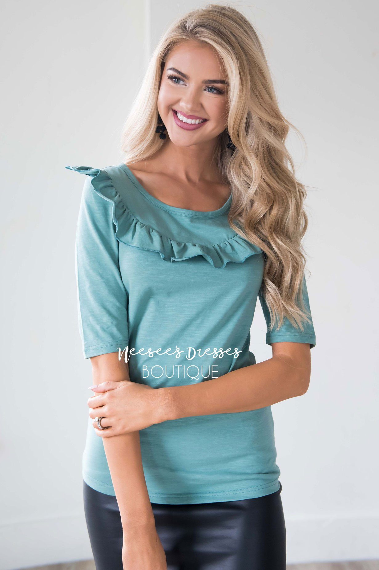 Let's Get Lost Ruffle Blouse