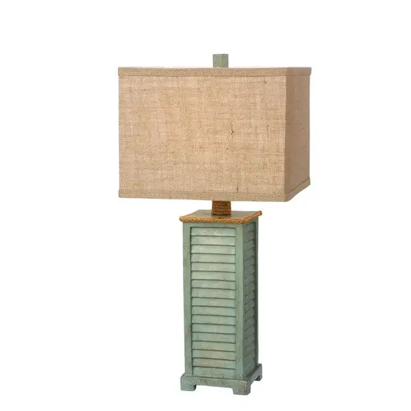 Fangio Lighting's 25.5 in. Resin Table Lamp in an Antique Green Finish