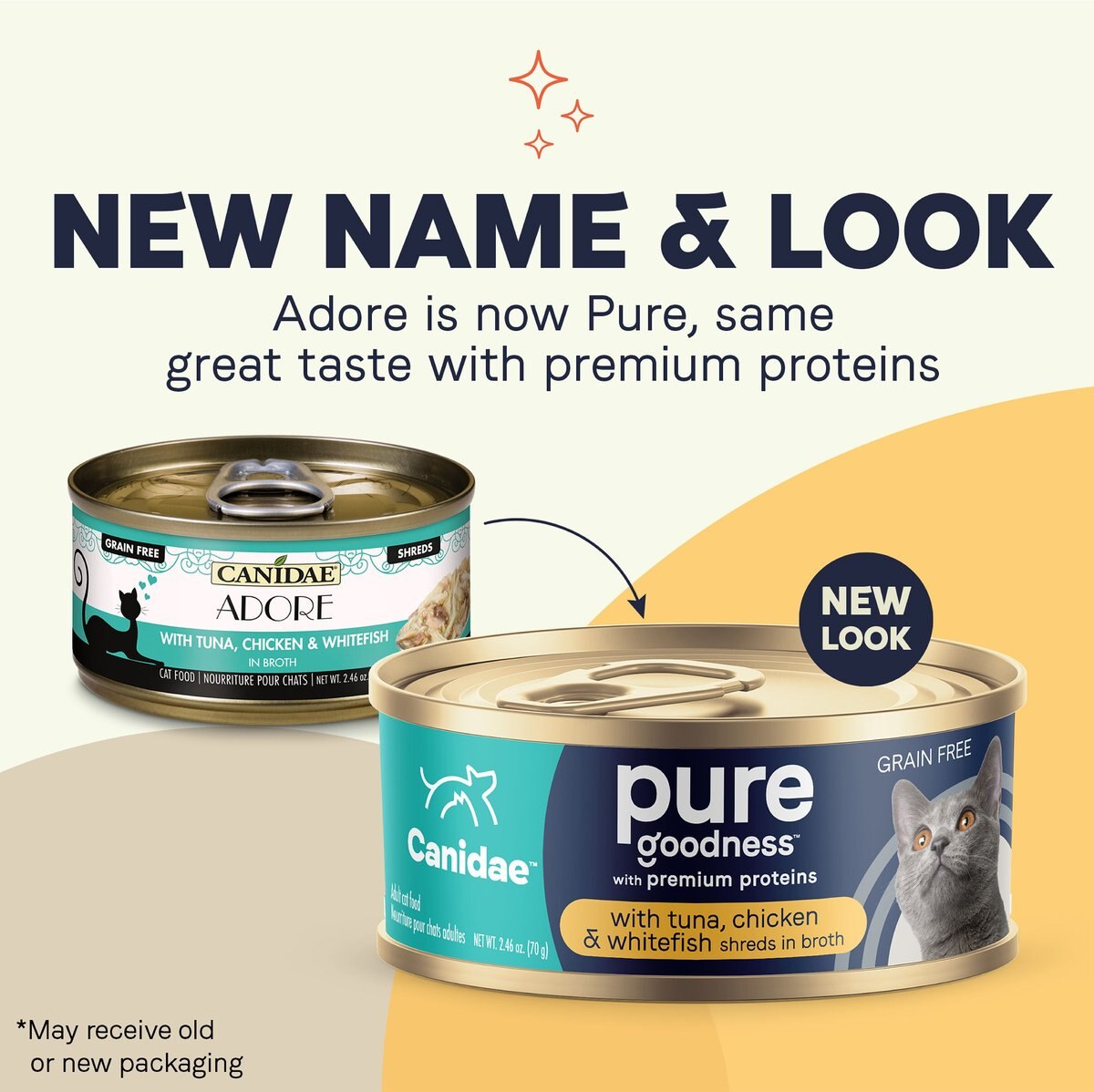 CANIDAE Adore Grain-Free Tuna， Chicken and Whitefish in Broth Canned Cat Food