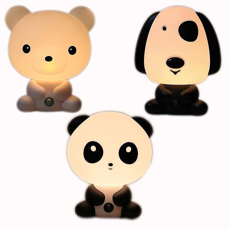 Us / Eu Plug Reading Table Lamps Baby Room Panda Bear Cartoon Animal Night Light Decoration Lamps For Bedroom Desk Kids Gift