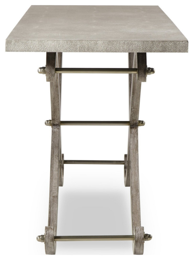 Rose Console Table Shagreen Top   Traditional   Console Tables   by V.S.D Furniture  Houzz