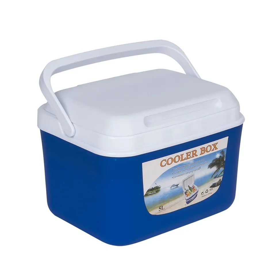 Insulated outdoor camping ice chest cooler box set with handle