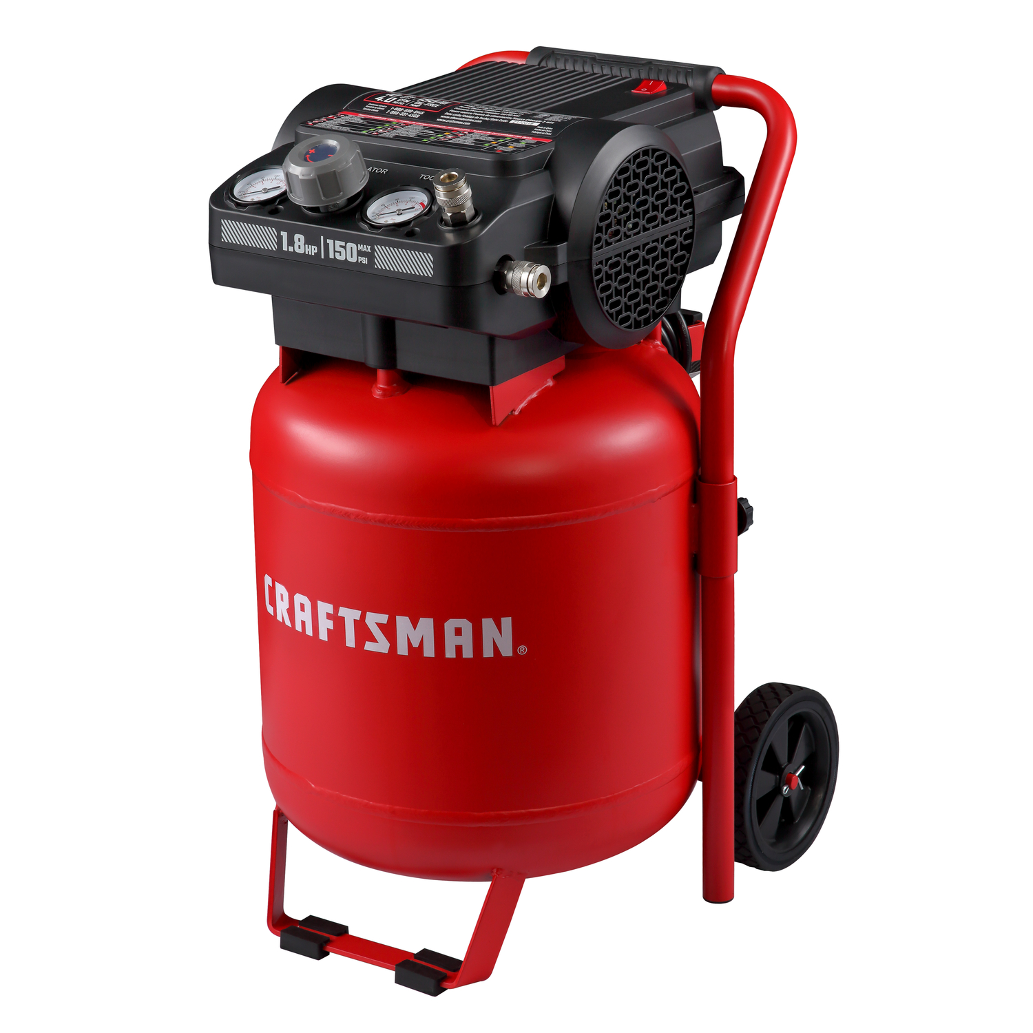 Craftsman 10 gal Vertical Portable Air Compressor Tank 150 psi 1.8 HP