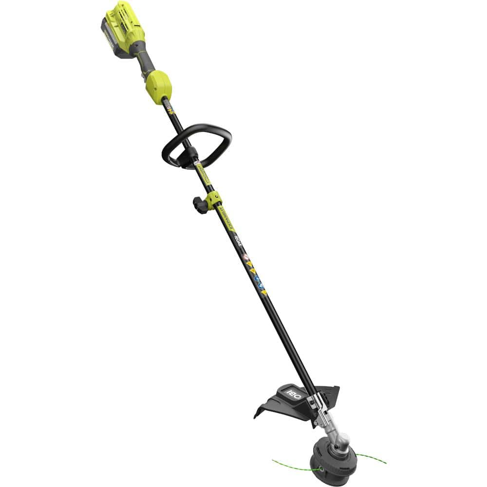 RYOBI 40V Expand-It Cordless Battery Attachment Capable String Trimmer with 4.0 Ah Battery and Charger RY40250