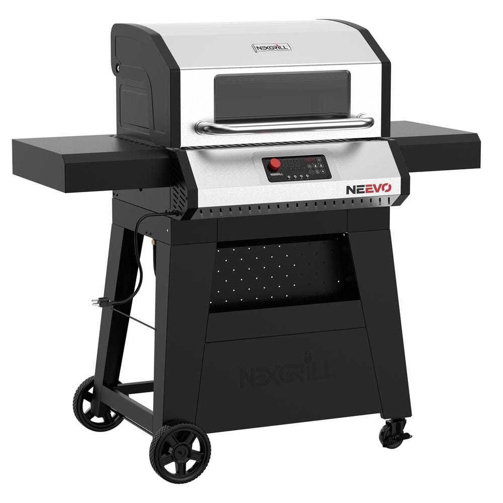 Nexgrill Neevo 720 Propane Gas Digital Smart Grill in Black with Stainless Steel Front Panel and Lid 720-1054