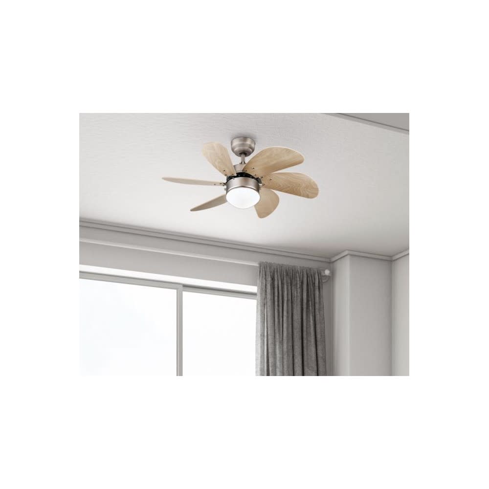 Westinghouse 30 TurboSwirl Brown Brushed Aluminum Ceiling Fan