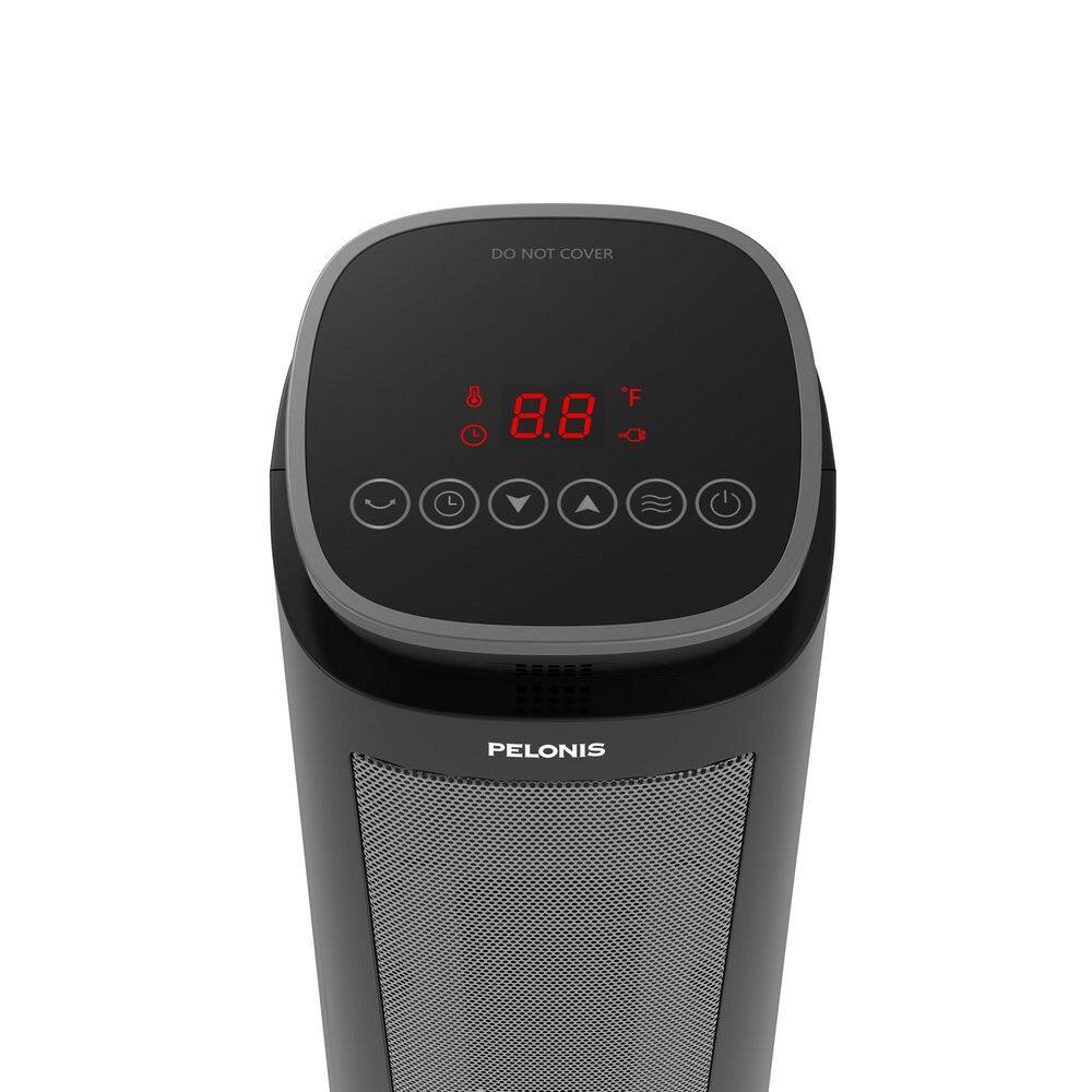 Pelonis 23 in. 1500-Watt Digital Tower Ceramic Heater PHT23D7ABB