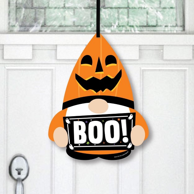 Big Dot Of Happiness Halloween Gnomes Hanging Porch Spooky Fall Party Outdoor Decorations Front Door Decor 1 Piece Sign