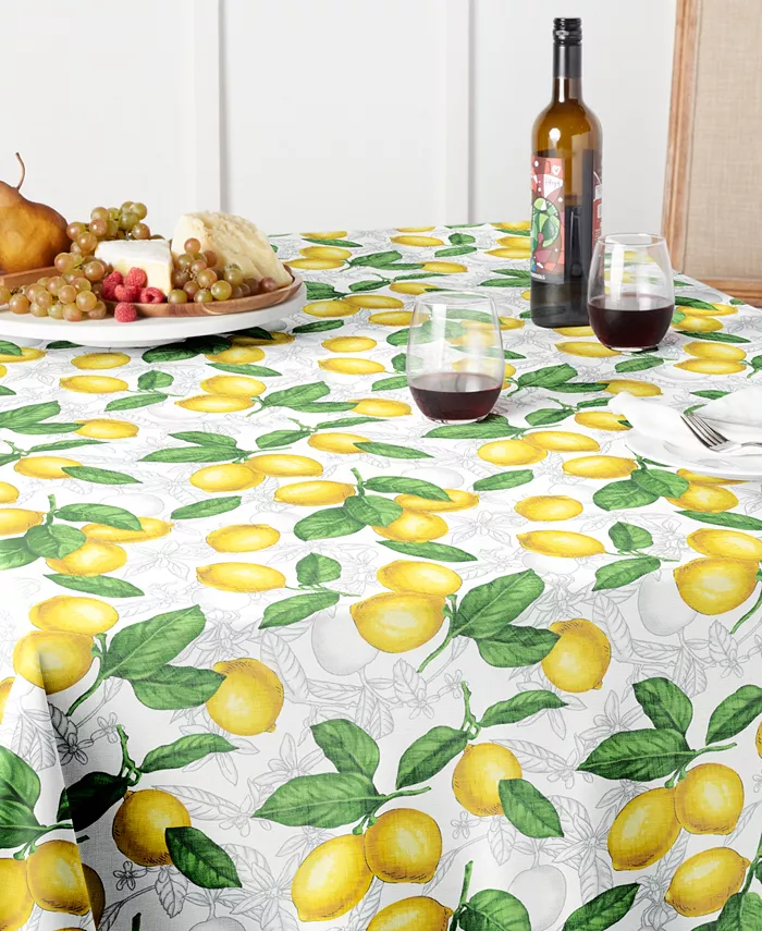 Martha Stewart Lots of Lemons Tablecloth Single Pack 60 x 102