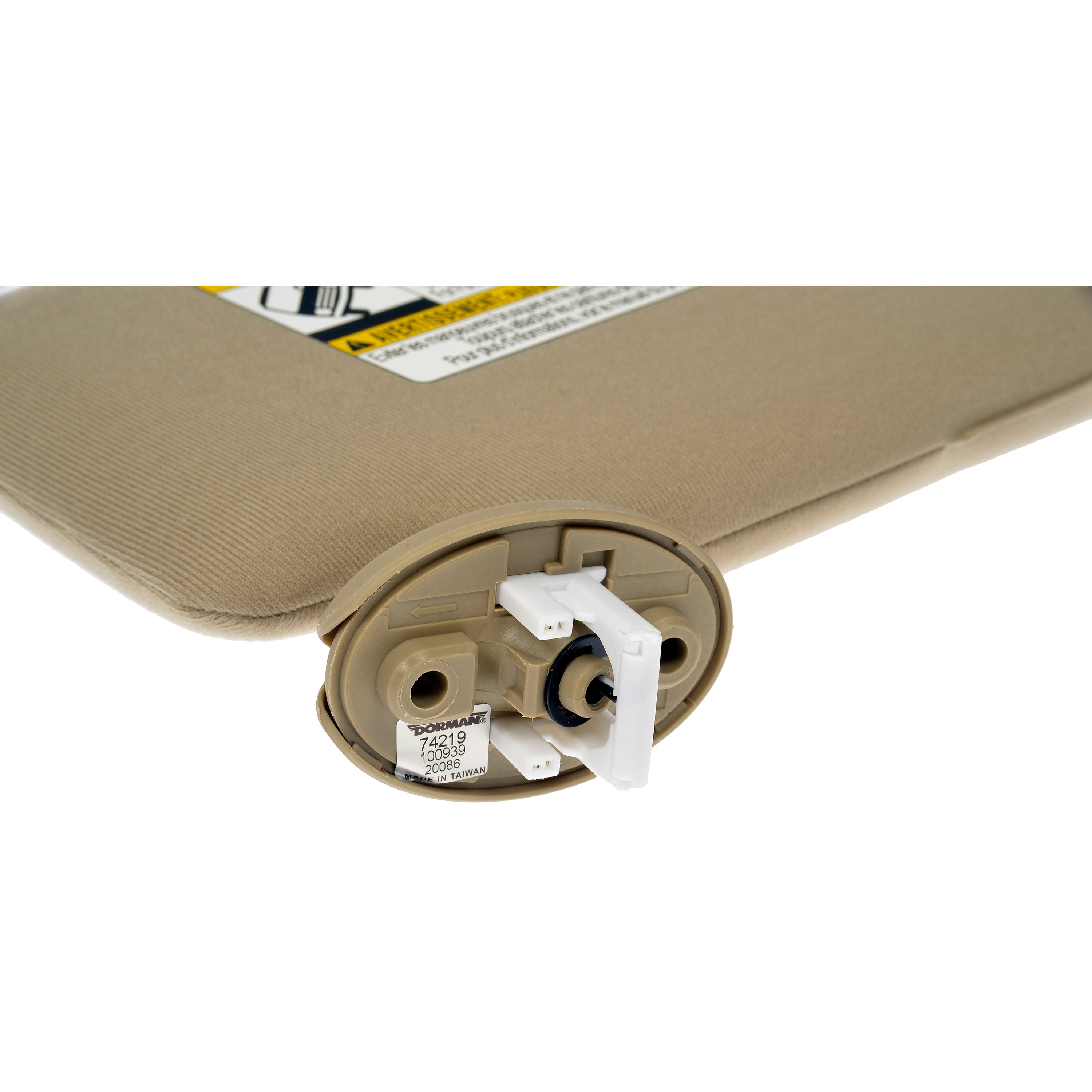 Dorman 74219 Driver Side Sun Visor Assembly for Specific Toyota Models， Beige