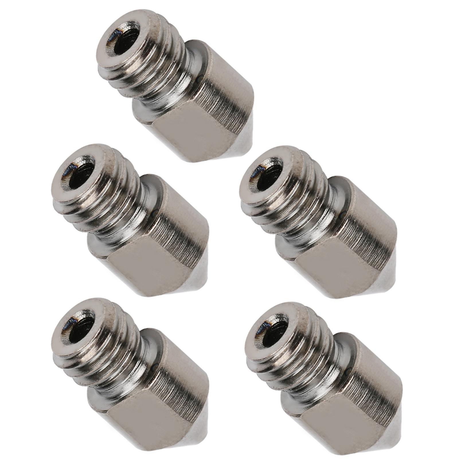 5pcs 3d Printer Nozzle Set For Mk8 1.75mm Consumables 0.21.0mm Hardened Steel Accessories0.3mm