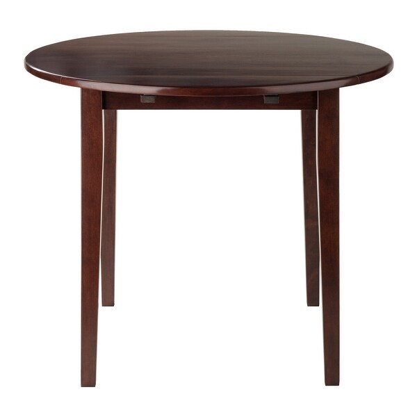 Wood Clayton Round Drop Leaf Dining Table