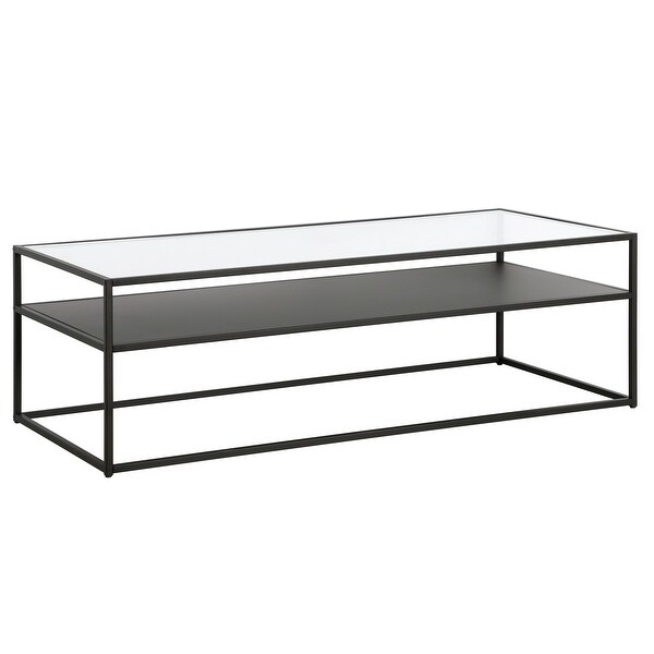 Ada Rectangular Coffee Table Blackened Bronze Finish