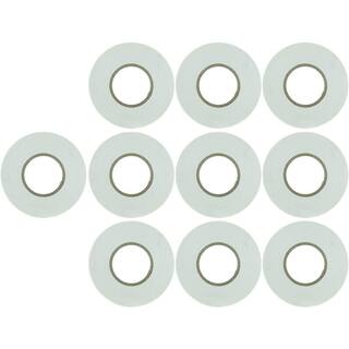 Sunlite 0.75 in x 60 ft. Electrical Tape White (10-Pack) HD41325