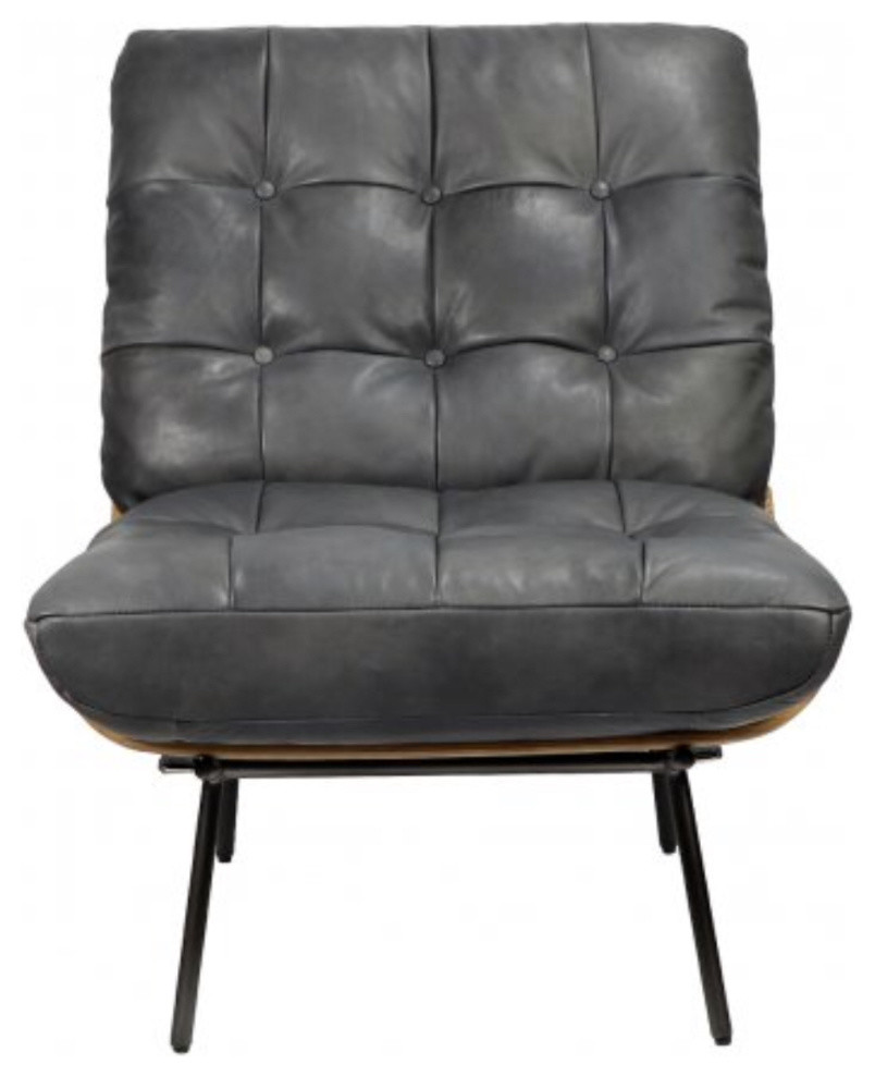 Matthew Izzo Home Langdon Rustic Lounge Chair   Midcentury   Armchairs And Accent Chairs   by Matthew Izzo  Houzz