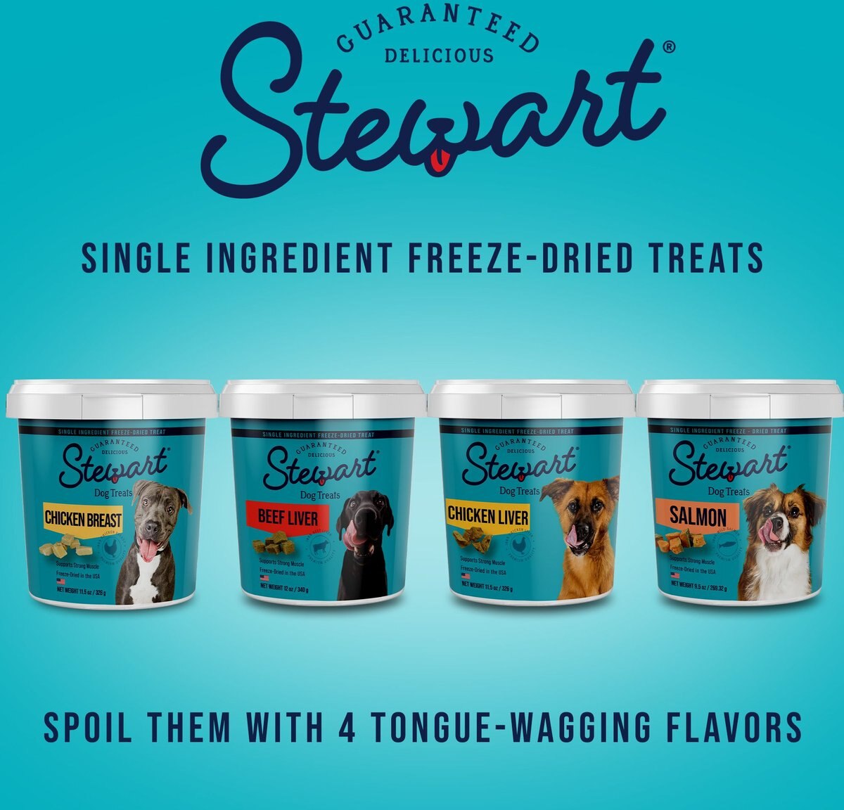 Stewart Beef Liver Freeze-Dried Raw Dog Treats