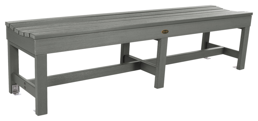 Sequoia Weldon 6  x27Backless Picnic Bench   Transitional   Outdoor Benches   by highwood  Houzz