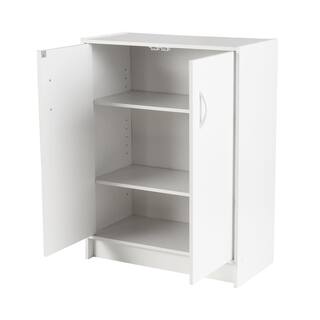 ClosetMaid 32 in. H x 24 in. W x 12 in. D White Wood Look 2-Door Stackable Storage Organizer 8982