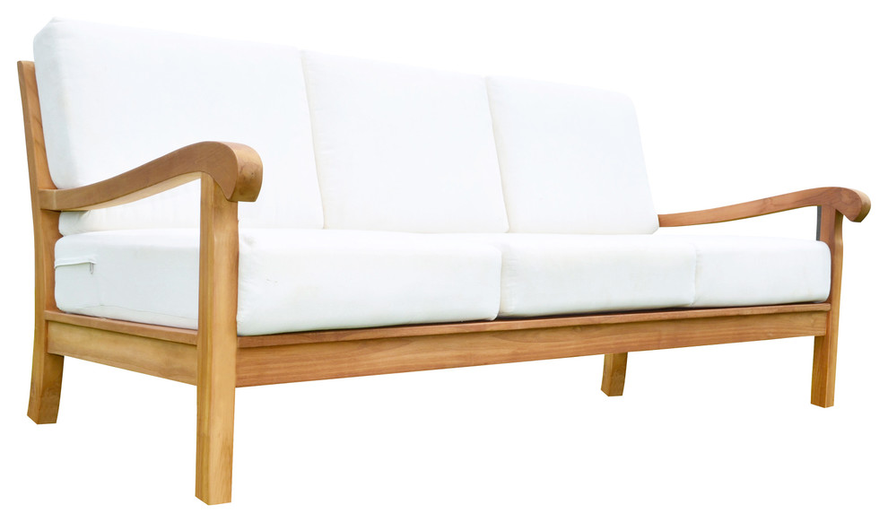 Nain Large Lounge Sofa   Contemporary   Outdoor Sofas   by Teak Deals  Houzz