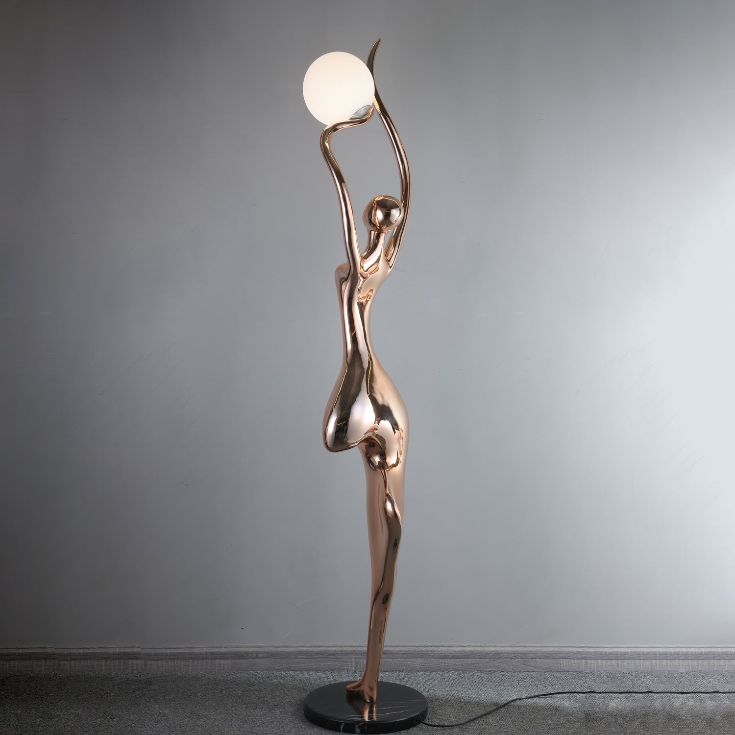 Pose Yoga Sculpture Floor Lamp