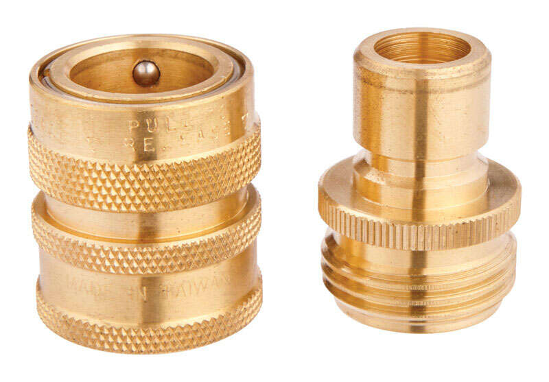 Ace Brass Threaded Male/Female Quick Connector Coupling