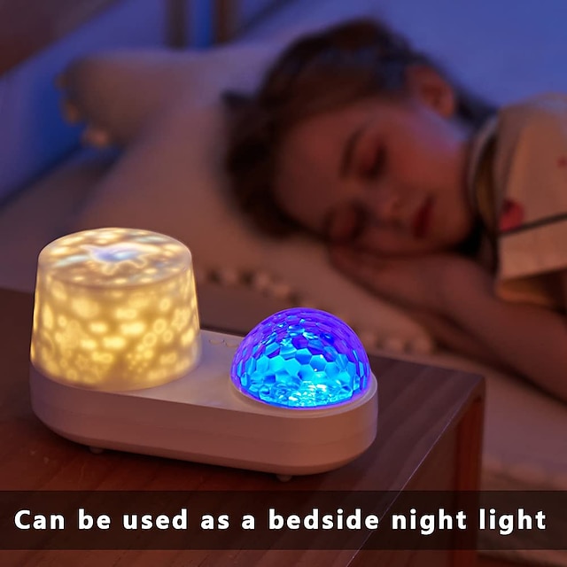 Ocean Light Projector for Bedroom 360 Degree Rotating Night Lights Projector 6 Colors Double-Layer Stereo Projection Effect Galaxy Projection Night Light Kids Toys Birthday