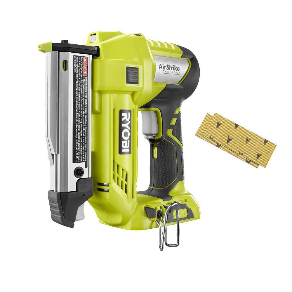 RYOBI ONE+ 18V Cordless AirStrike 23-Gauge 1-38 in. Headless Pin Nailer (Tool Only) P318