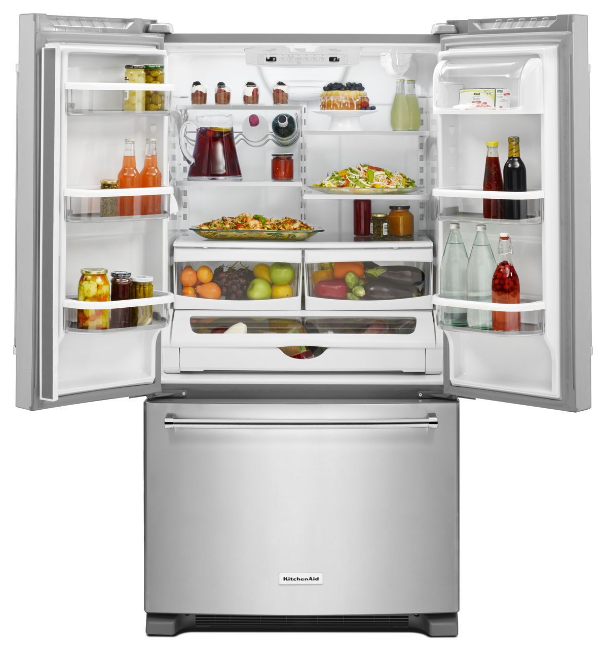 KitchenAid 20 Cu. Ft. Stainless Steel Counter-Depth French Door Refrigerator