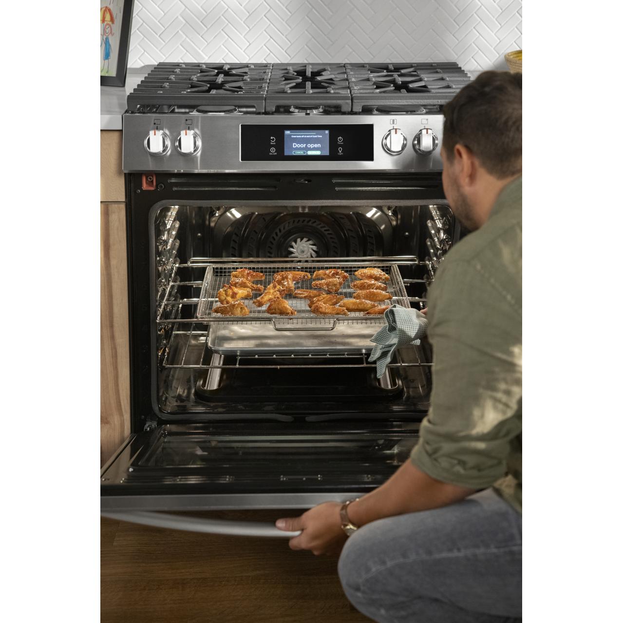 Frigidaire Gallery 30-inch Gas Range with Convection Technology GCFG3060BF