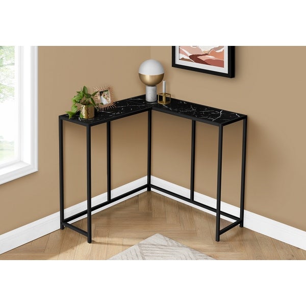 Accent Table， Console， Entryway， Narrow， Corner， Living Room， Bedroom， Metal， Laminate， Contemporary， Modern - 36