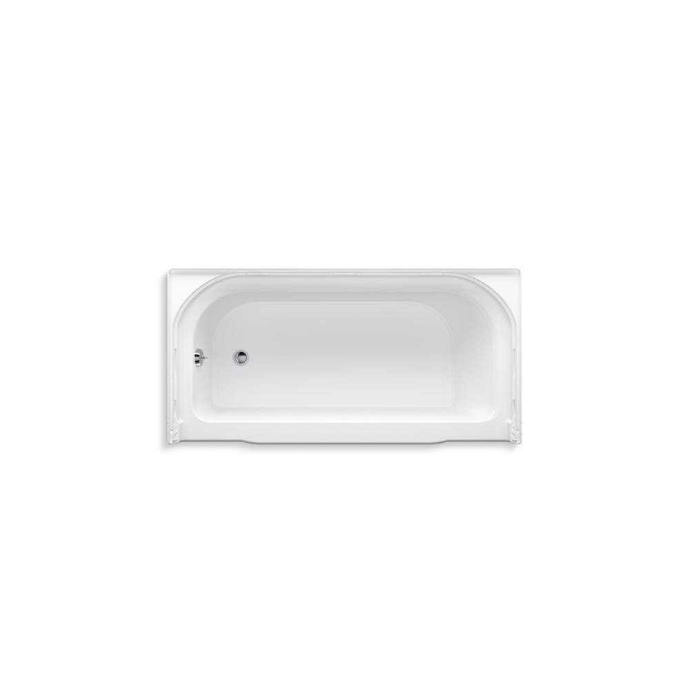 STERLING Accord 5 ft. Left Drain Rectangular Alcove Soaking Tub in White 71141110-0