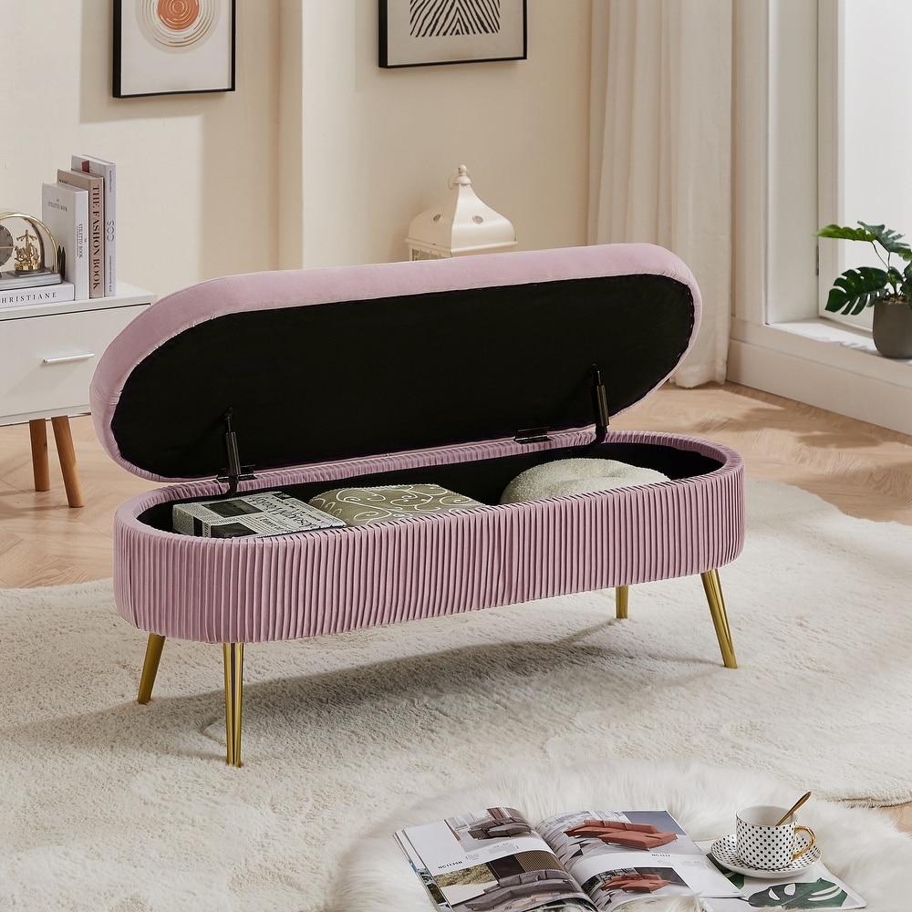 Oval Storage Bench