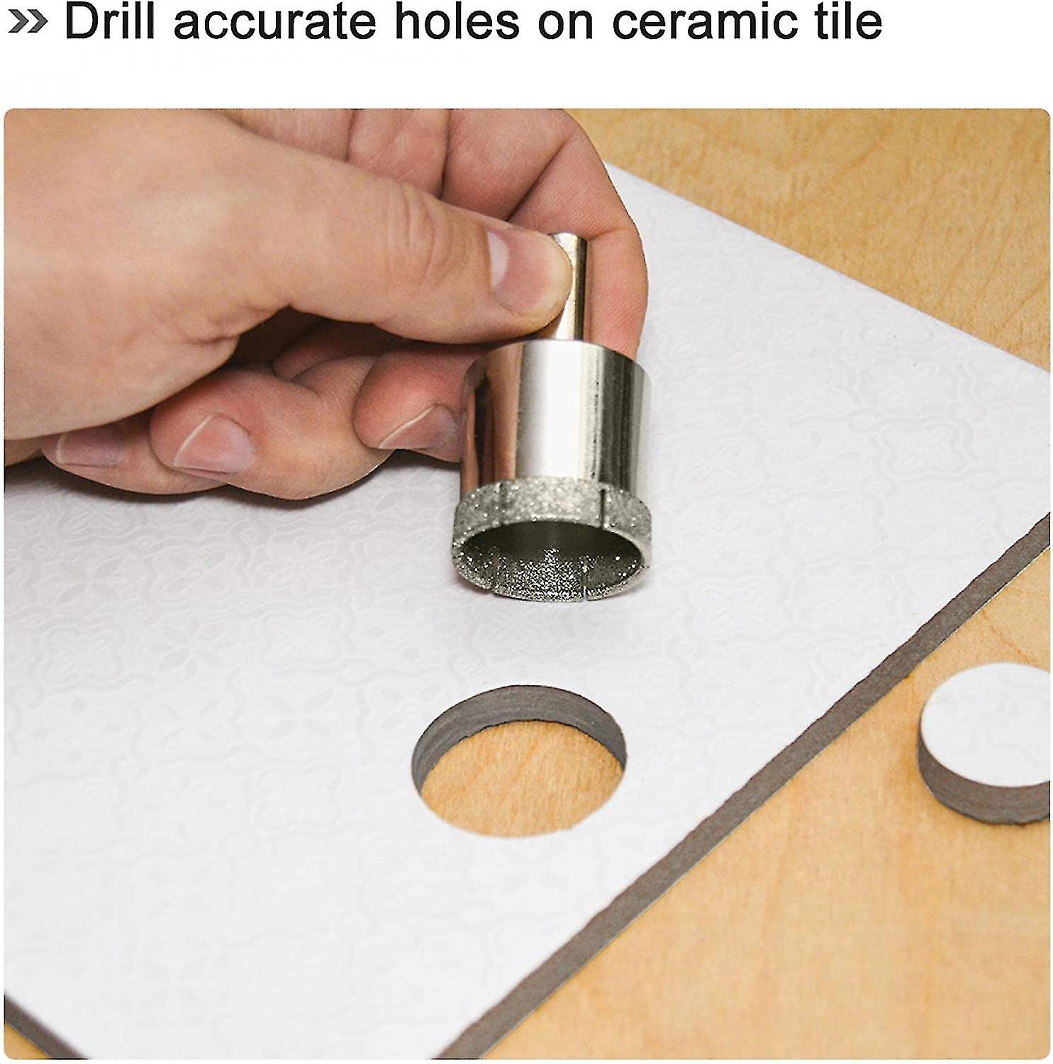 2pcs Drill Chuck Diamond Drill Bit Hole Saw Diamond Core For Ceramic Marble Glass Tile 30mm