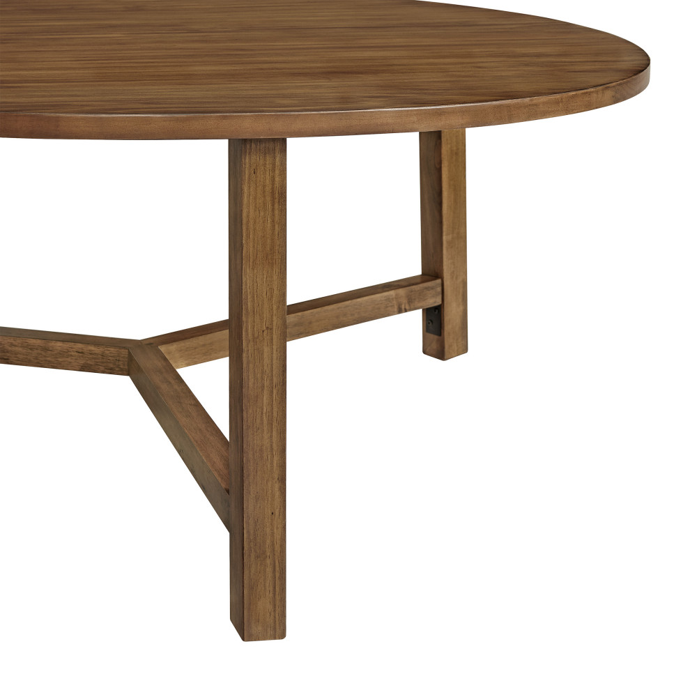 Alaterre 44 inch Newbury Round Coffee Table  Pecan   Modern   Coffee Tables   by Trademark Global  Houzz