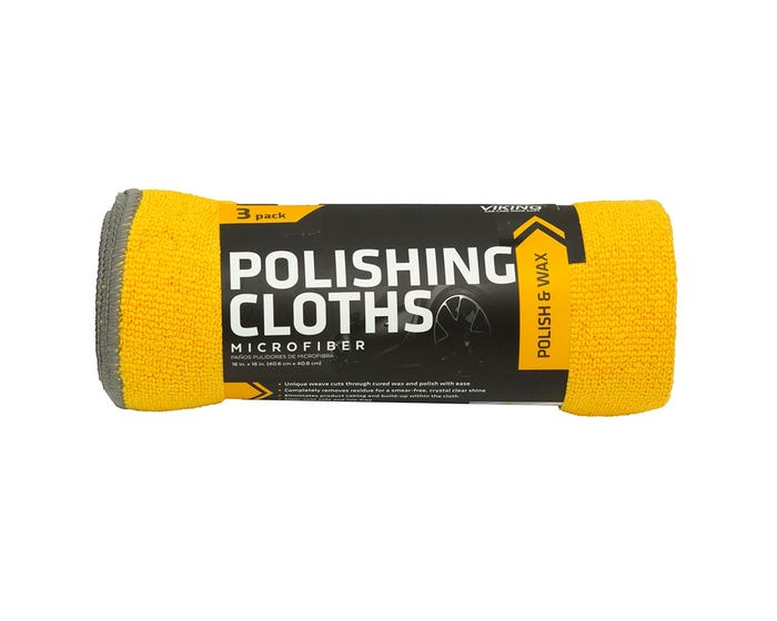 Viking Microfiber Polishing Automotive Cloth， 3 Pack - 854710