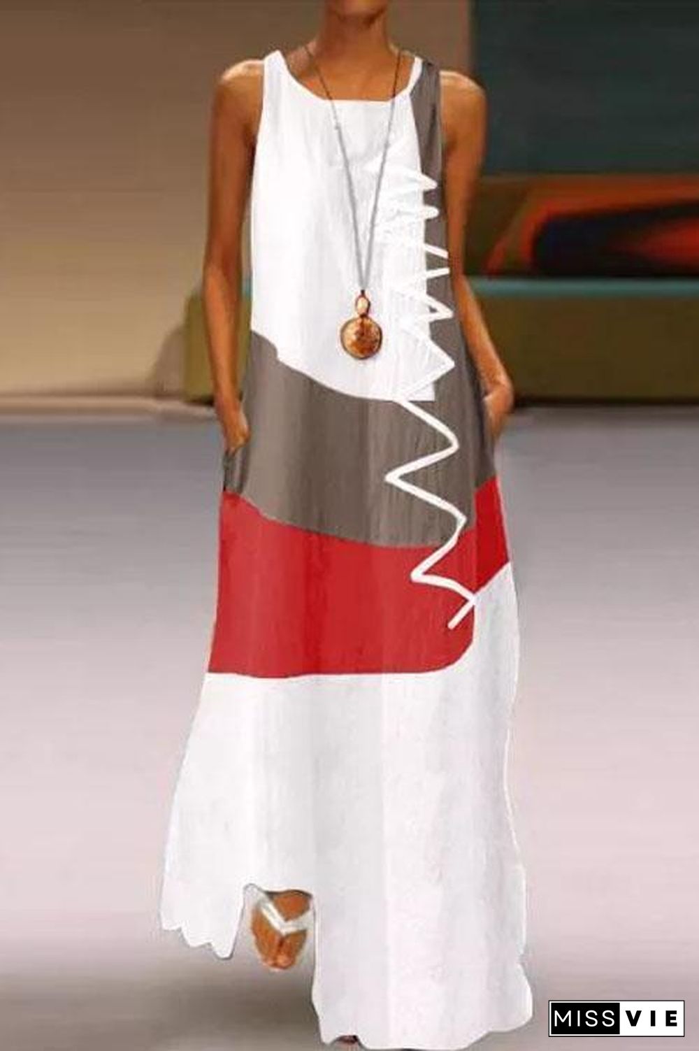 Fashion Show Stitch Maxi Dress