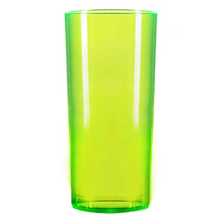 Econ Polystyrene Hiball Tumblers Neon Green CE 10oz / 284ml