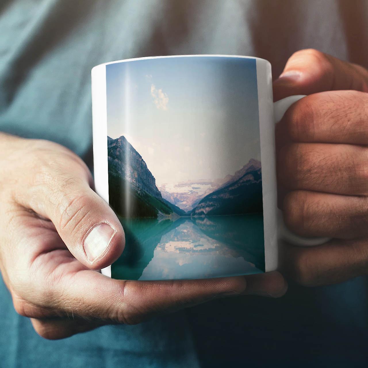 Snow Lake Mountain NEW White Tea Coffee Ceramic Mug 11 oz | Wellcoda